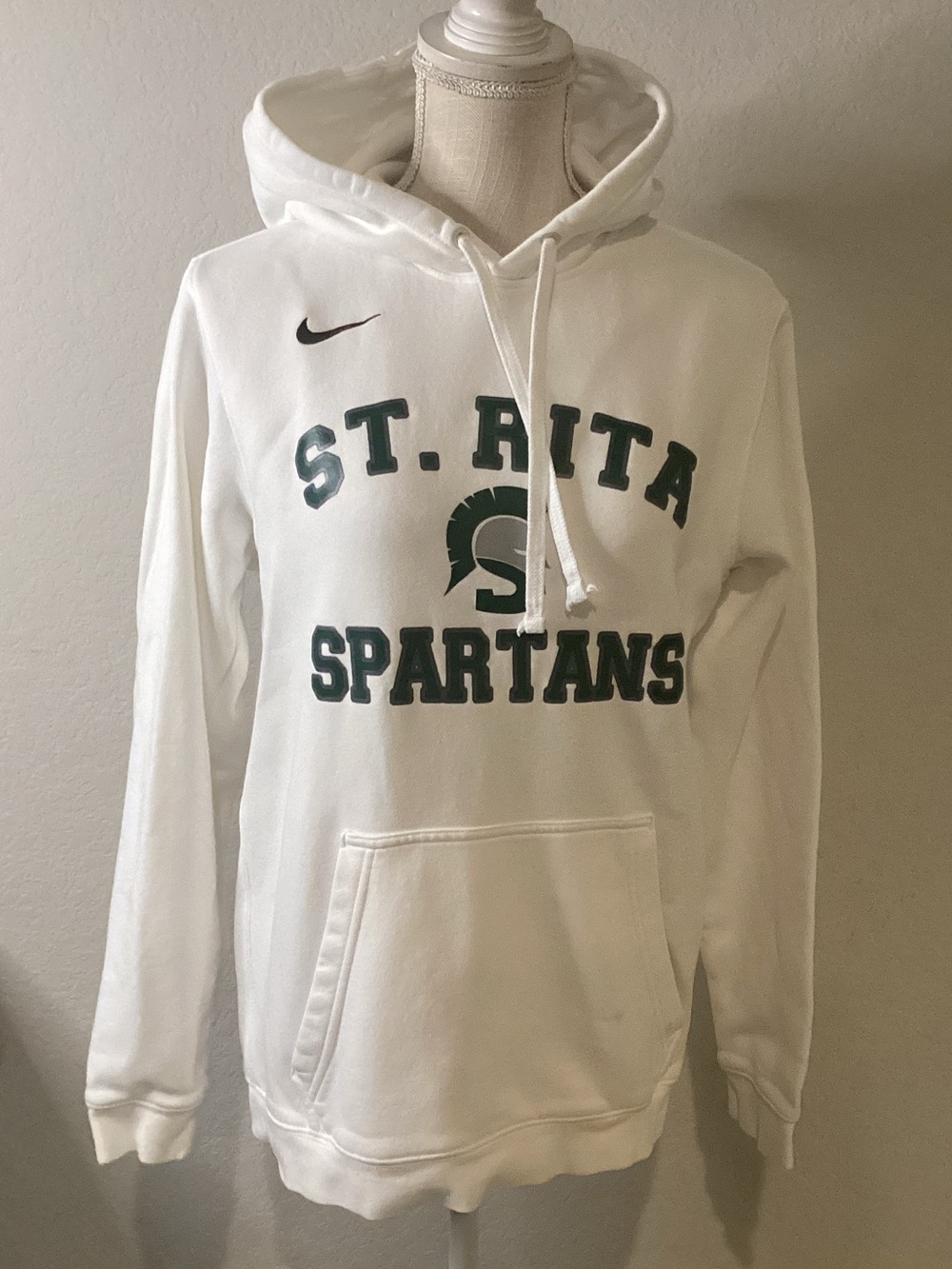 Nike St. Rita Spartans White Pullover Hoodie